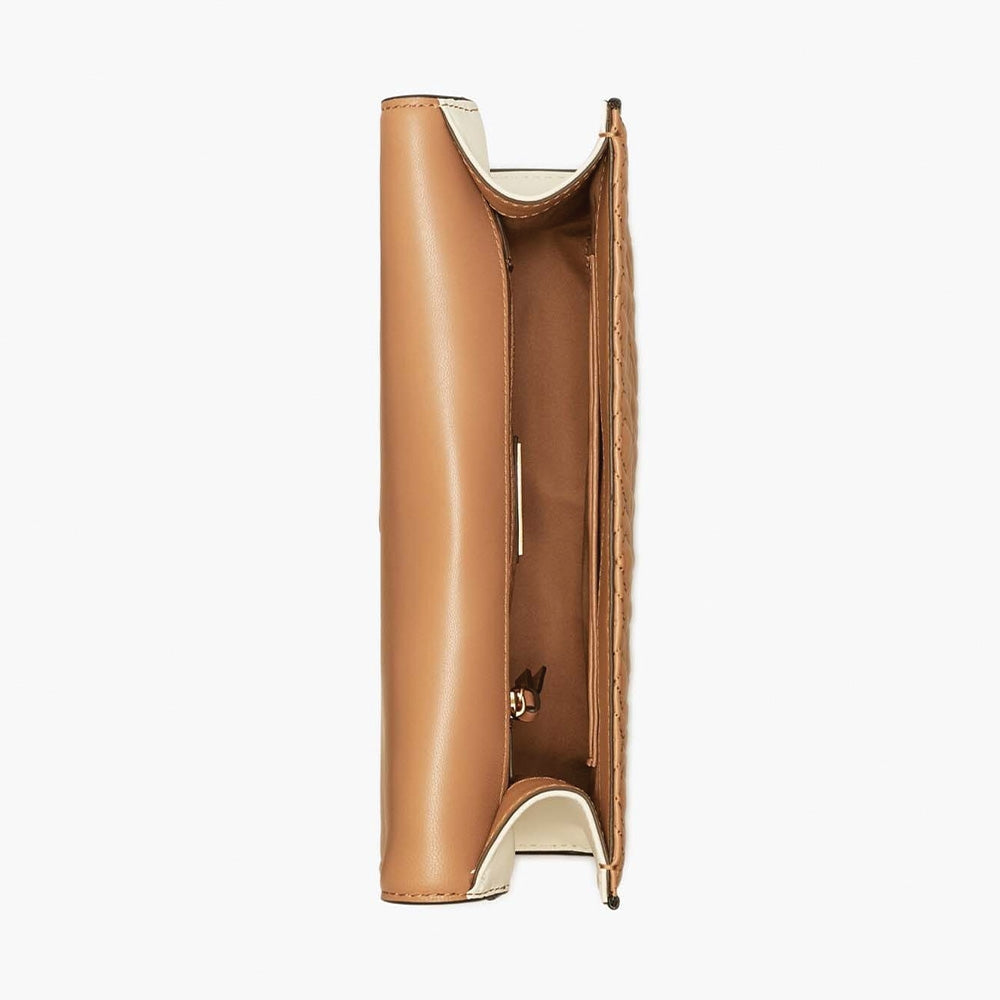 Tory Burch Fleming Color-block Convertible Shoulder Bag – New Ivory / Black / Cardamom