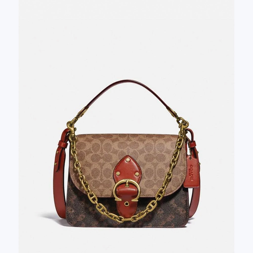 Coach Beat Shoulder Bag With Horse & Carriage Print