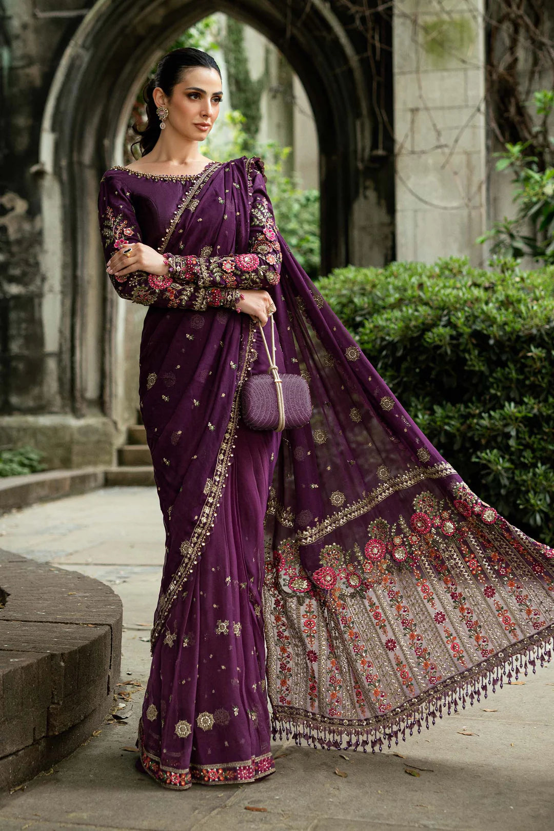 MARIA .B SAREE PURPLE - wf - 09 -01