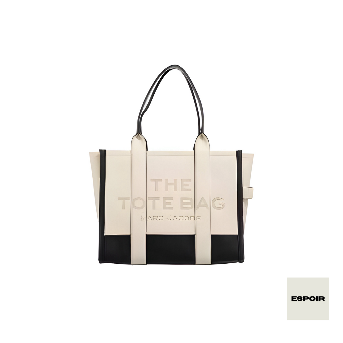 Marc Jacobs The Leather Tote Bag LARGE- ivory multi