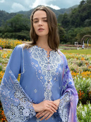 MUSHQ - HEMLINE LAWN - AZURE BLOOM '26