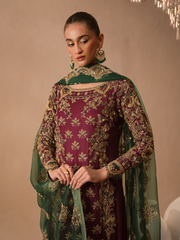 REPLICA  ABEERA USMAN - BURGUNDY DUSK