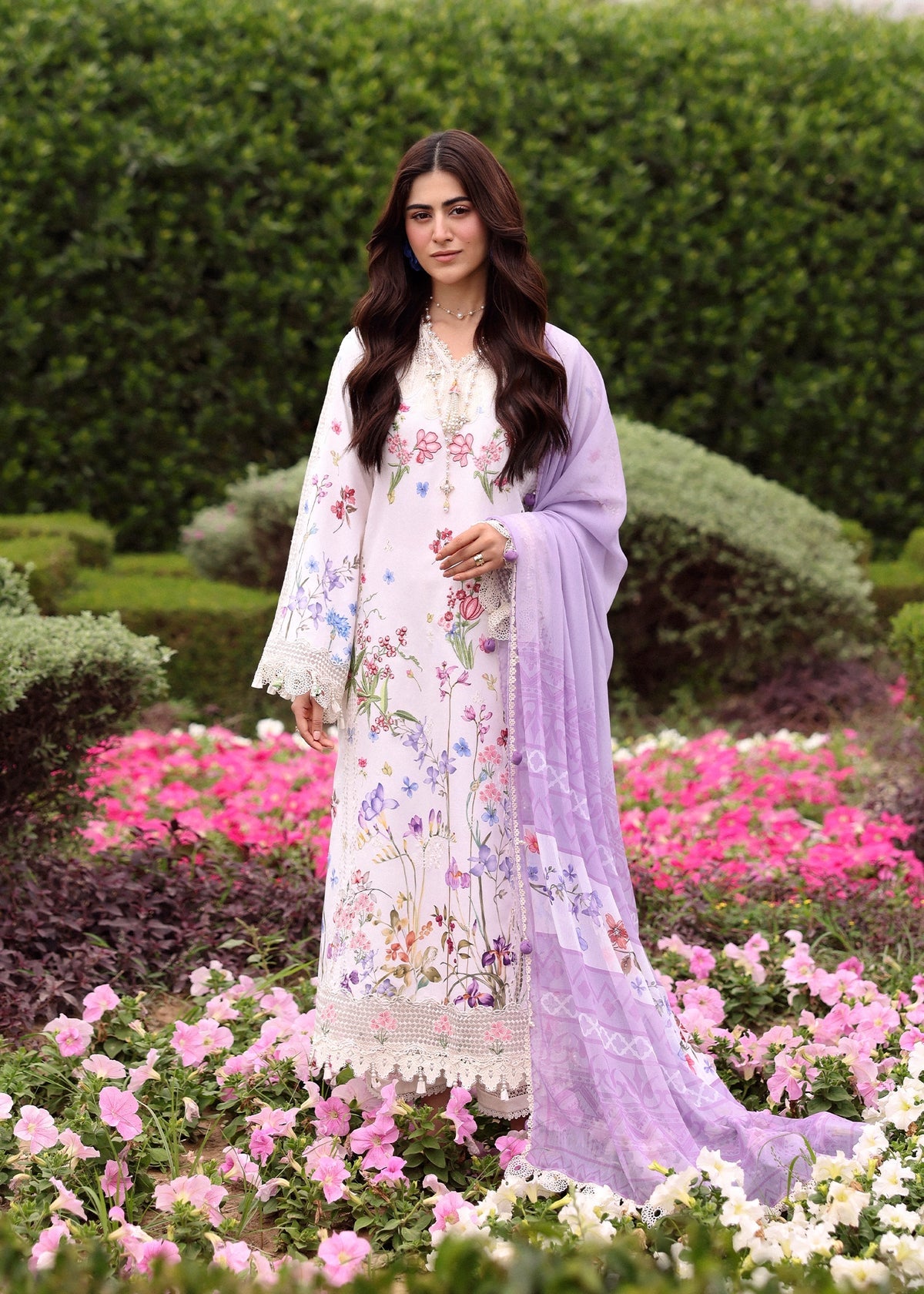 SARDINIA - EMBROIDERED - EID LAWN - LAVENDER CLOUDS '26