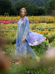 MUSHQ - HEMLINE LAWN - AZURE BLOOM '26
