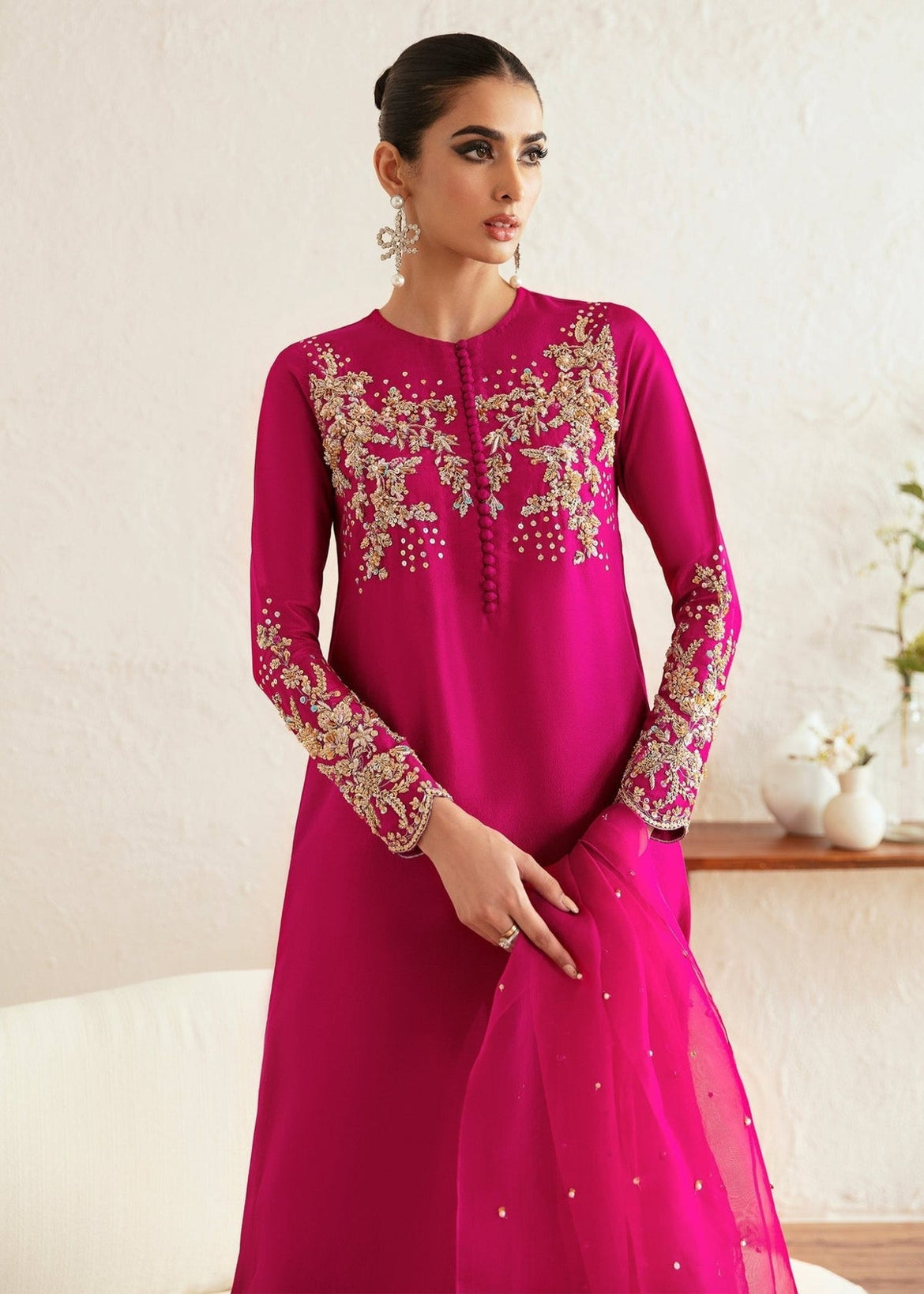 typical pakistani dress Traditional in Light Grey Shade Online 2022 CUSTOM SIZES These trousers have a beautifully embellished patched hemmed on the border making this Pakistani Salwar Kameez unmatched in its grace and beauty Pakistani Traditional Dress - Authentic