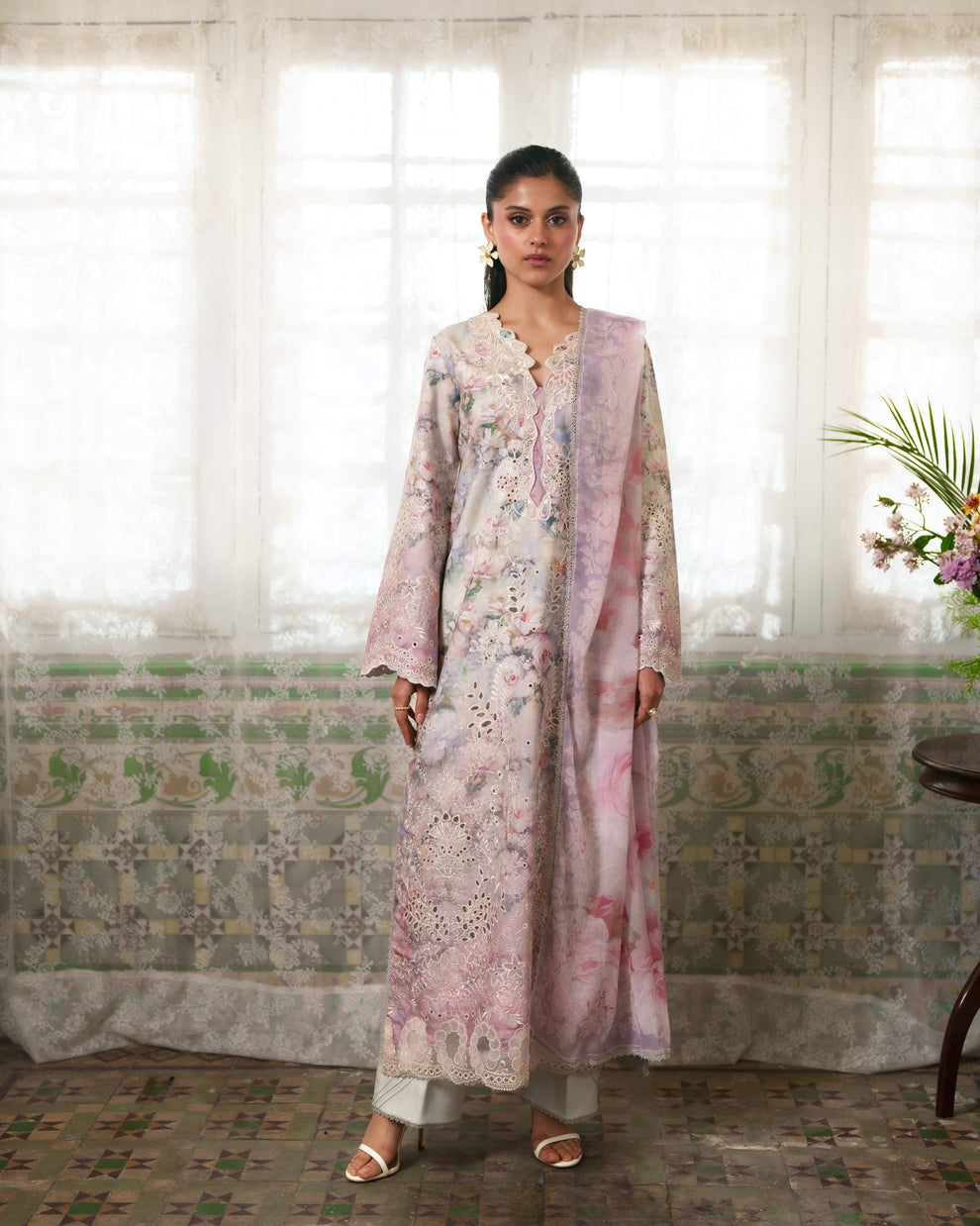 NEESHAY - PRINTKARI - LAWN -  BLUSHE '26