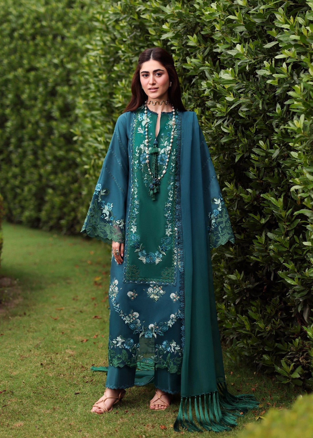 SARDINIA - EMBROIDERED - EID LAWN - HILLSIDE TEAL '26